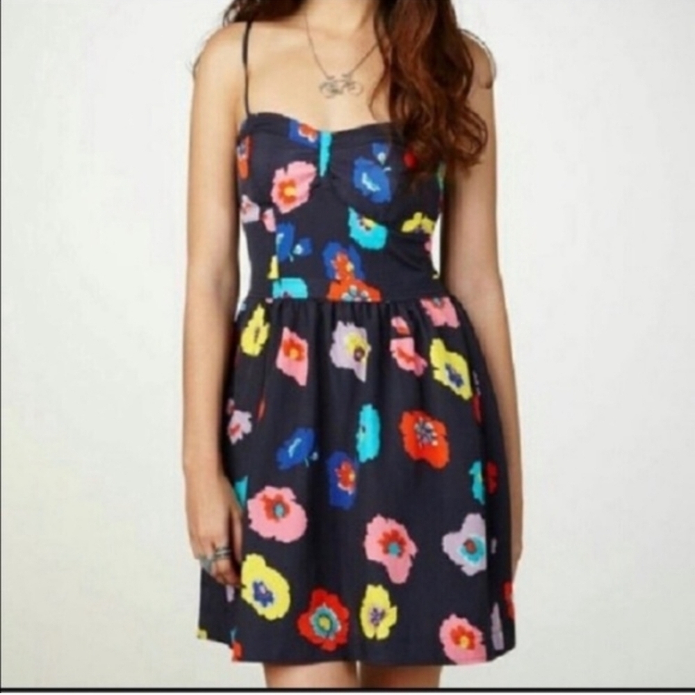American Eagle Outfitters poppy floral mini dress with Pockets Size 0